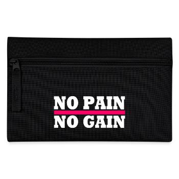 No pain no gain - Pencil Case - black - Front