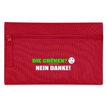 DIE GRÜNEN NEIN DANKE - Federtasche - Rot - Vorne