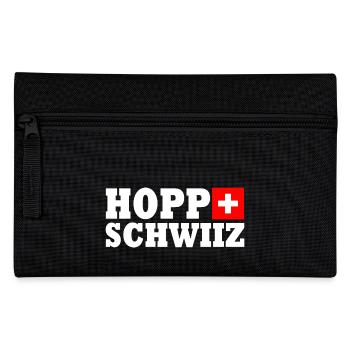 Hopp schwiiz - Federtasche - Schwarz - Vorne