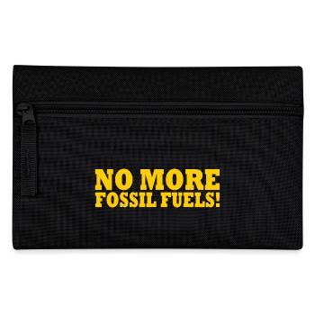 No more fossil fuels - Pencil Case - black - Front
