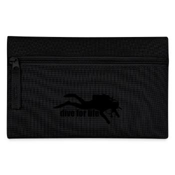 Diver Silhouette – Freediving Minimal Art - Federtasche - Schwarz - Vorne