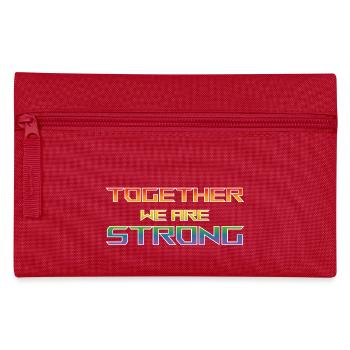 ensemble nous sommes Strong pride chemise noire - Trousse - rouge - Devant