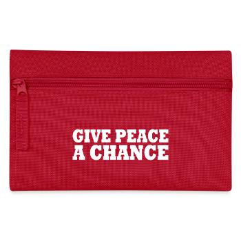 Give peace a chance - Trousse - rouge - Devant