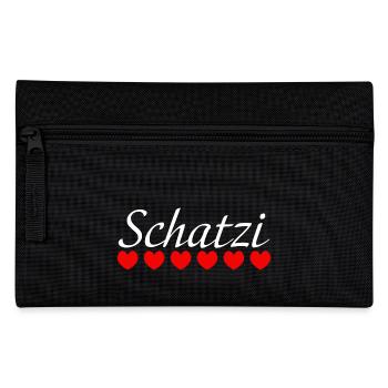 Herzchen Schatzi white - Federtasche - Schwarz - Vorne