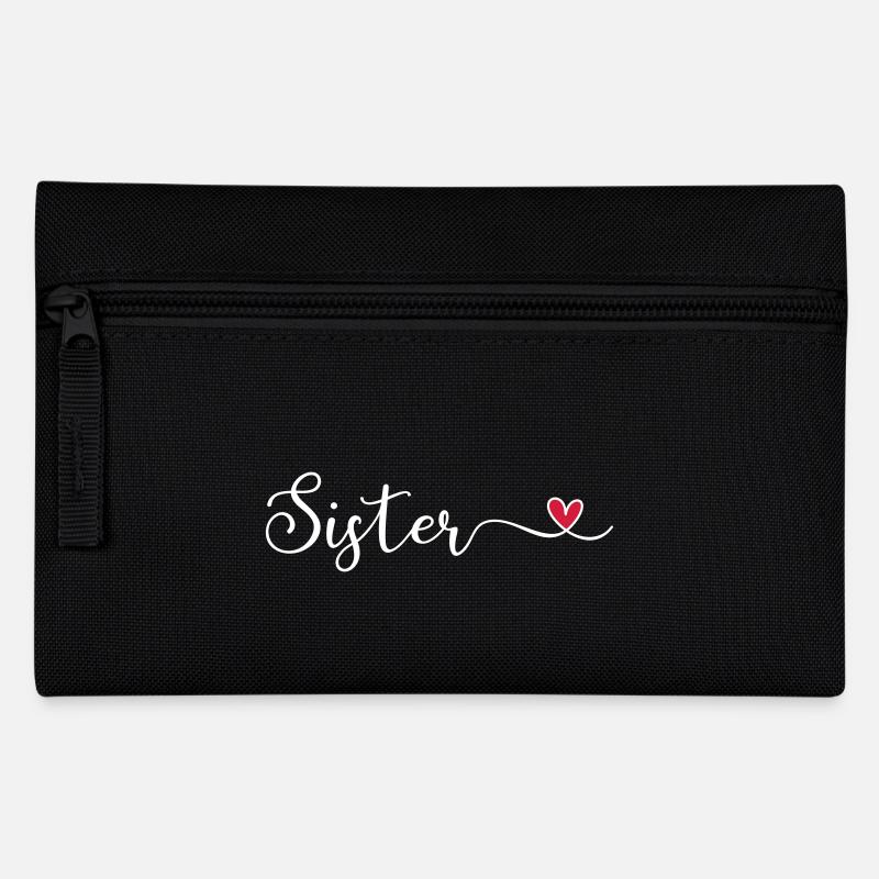 Schwester - Federtasche - Schwarz