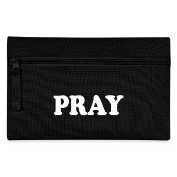 Pray - Pencil Case - black - Front