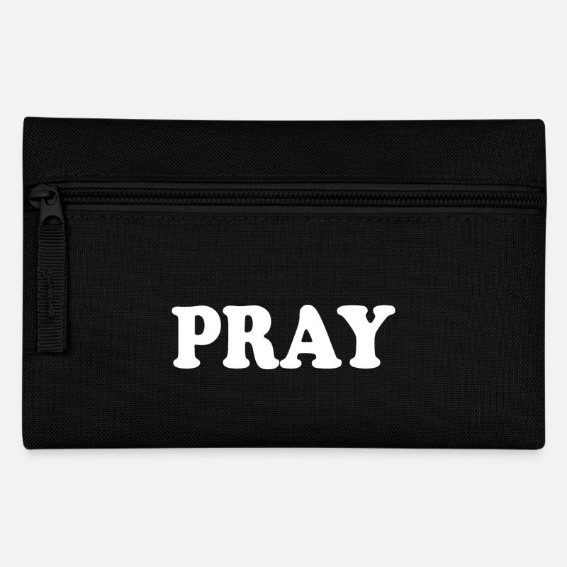 Pray - Federtasche - Schwarz