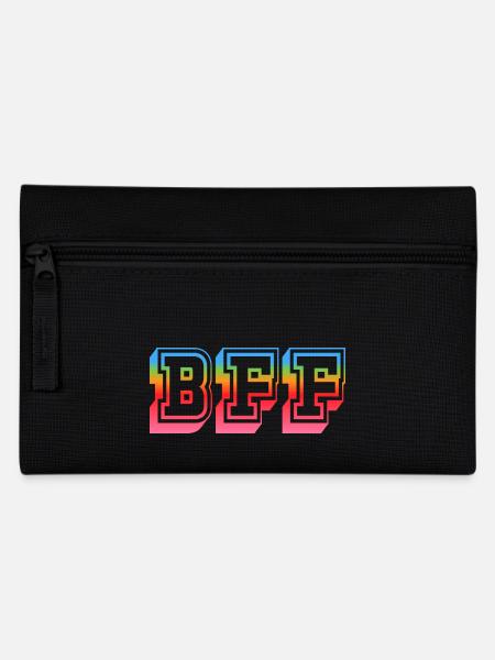 BFF Tshirt rainbowstar - Federtasche - Schwarz
