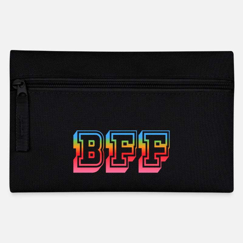 BFF Tshirt rainbowstar - Federtasche - Schwarz