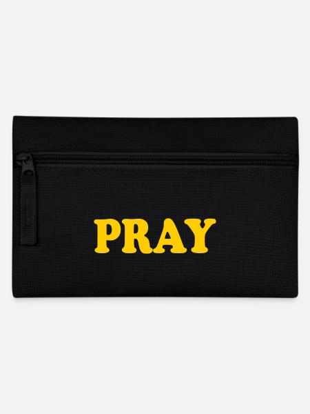 Pray - Federtasche - Schwarz