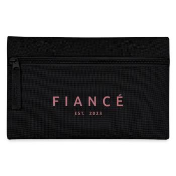 Verlobte Est. 2023 Verlobungsgeschenk Hochzeit des Bräutigams - Federtasche - Schwarz - Vorne