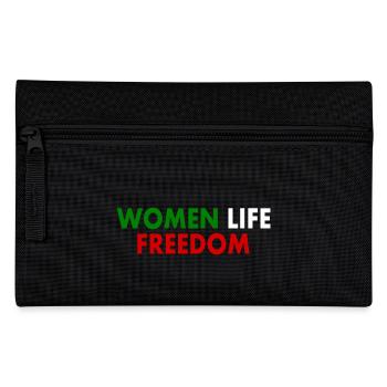 Women life freedom - Federtasche - Schwarz - Vorne