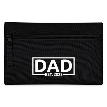2023, Dad To Be, Schwangerschaftsankündigung - Federtasche - Schwarz - Vorne