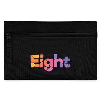 Eight - 8 Years Old Birthday, 8 Year Anniversary - Pencil Case - black - Front