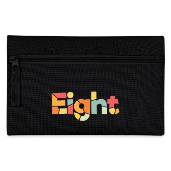 Eight - 8 Years Old Birthday, 8 Year Anniversary - Pencil Case - black - Front