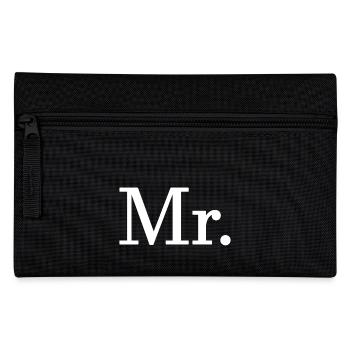 Mr. Matching Paar Verlobung Hochzeit Flitterwochen - Federtasche - Schwarz - Vorne