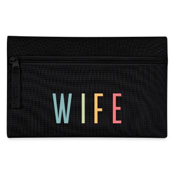 Retro Wife Matching Couple Wedding Party Mariage - Trousse - noir - Devant