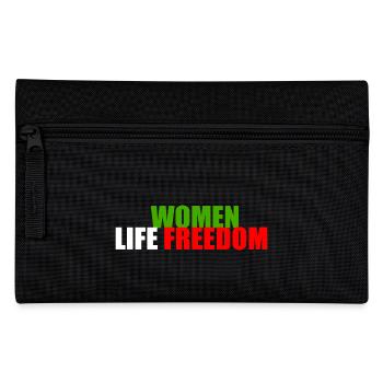 Women life freedom - Federtasche - Schwarz - Vorne