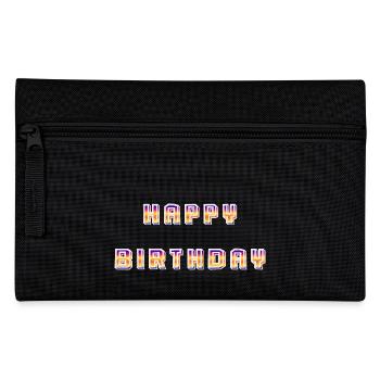 ALLES GUTE ZUM GEBURTSTAG. ALLES GUTE ZUM GEBURTSTAG. JAHRESTAG. - Federtasche - Schwarz - Vorne