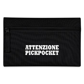 attenzione pickpocket - Pencil Case - black - Front