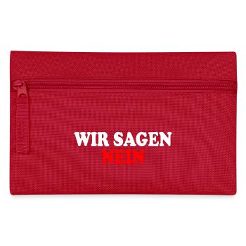 Wir sagen nein - Federtasche - Rot - Vorne