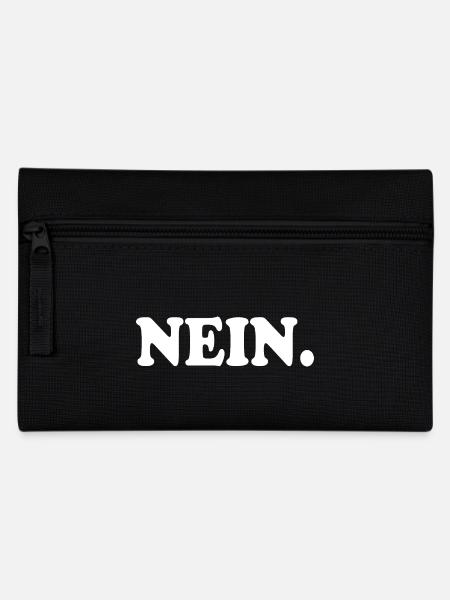Nein - Federtasche - Schwarz