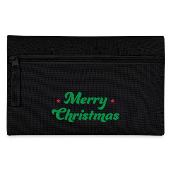 Joyeux Noël Astérisque Vert Rouge - Trousse - noir - Devant