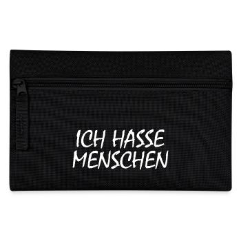 Ich hasse menschen - Federtasche - Schwarz - Vorne