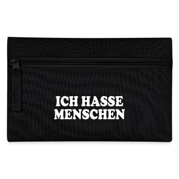 Ich hasse menschen - Federtasche - Schwarz - Vorne