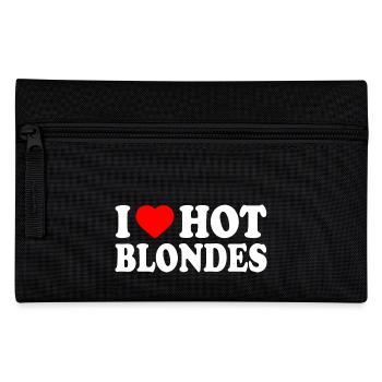 I love hot blondes - Federtasche - Schwarz - Vorne