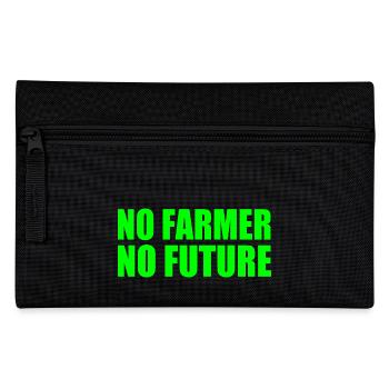 no farmer no future - Pencil Case - black - Front