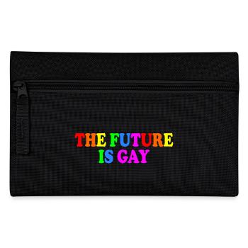 The future is gay - Federtasche - Schwarz - Vorne