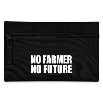 no farmer no future - Pencil Case - black - Front