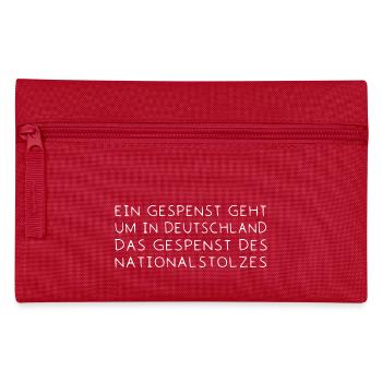 Nationalstolz Deutschland Bauernproteste Demo - Federtasche - Rot - Vorne