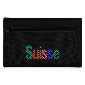 SCHWEIZ. HUMOR. LAND. FLAGGE. GENF. LAUSANNE - Federtasche - Schwarz - Vorne