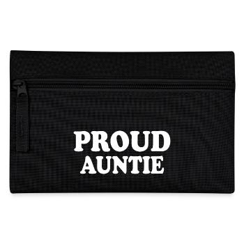 Proud auntie - Pencil Case - black - Front