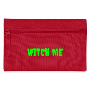 Magische Hexerei Thema T-Shirt Design - Federtasche - Rot - Vorne