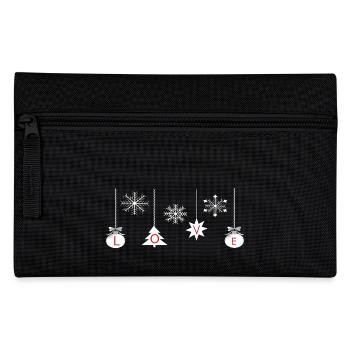Boules de Noël avec amour - Trousse - noir - Devant
