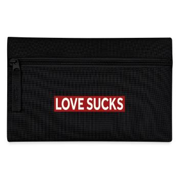 LOVE SUCKS - Pencil Case - black - Front