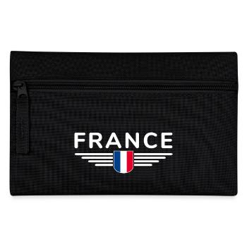 I Love France Elegance Style Design Outfits - Pencil Case - black - Front