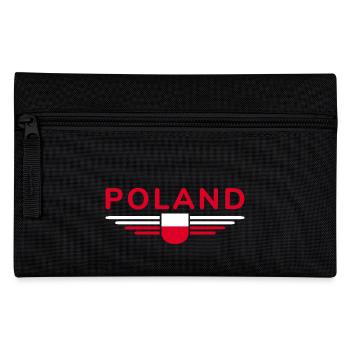 I Love Poland, Elegance Style Design T-Shirt - Pencil Case - black - Front