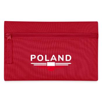 I Love Poland, Elegance Style Design T-Shirt - Pencil Case - red - Front