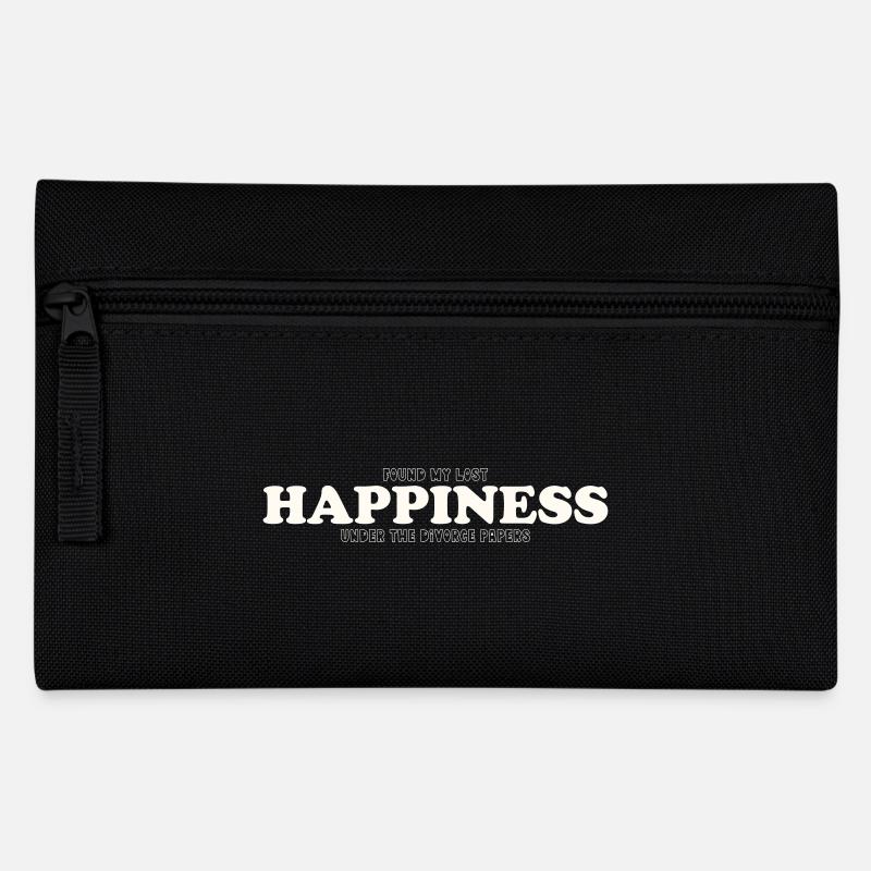 FOUND MY LOST HAPPINESS UNDER THE DIVORCE PAPERS - Pencil Case - black