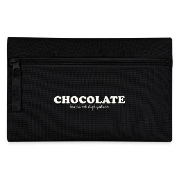 CHOCOLATE DOES NOT ASK STUPID QUESTIONS - Pencil Case - black - Front