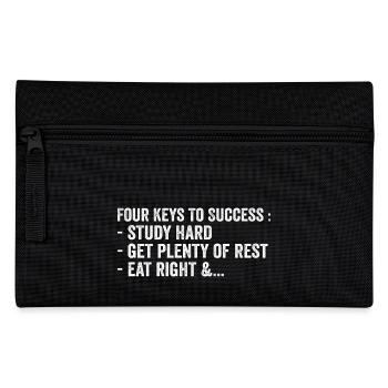 Four Keys To Success - Pencil Case - black - Front