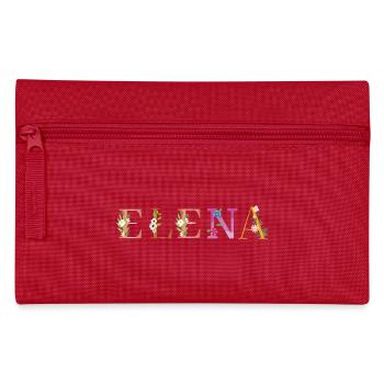 ELENA name decorated with flowers - Pencil Case - red - Front