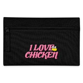 Poulet jaune J’adore le poulet - Trousse - noir - Devant