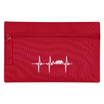 Battement de cœur pour caméléon drôle - Trousse - rouge - Devant