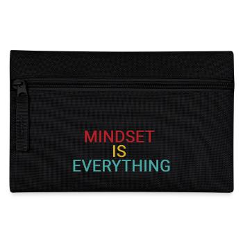 Mindset is everything - Pencil Case - black - Front