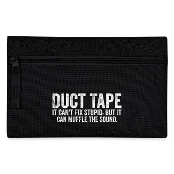 Duct Tape it can't fix stupid - Pencil Case - black - Front